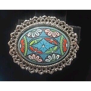 Vintage Southwestern Style Scarf Clip
